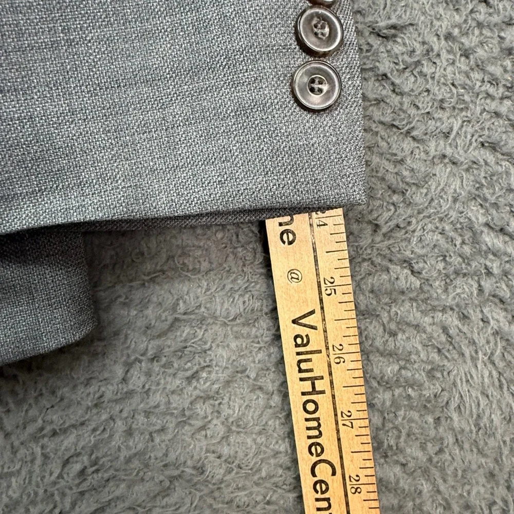 Jos.‎ A. Bank Blazer Mens 40 Short Grey 1905 Collection Slim Fit Wool Sport Coat